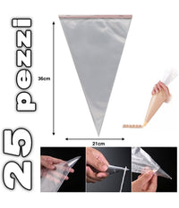 25 Saccapoche Usa E Getta Monouso Sacca Pasticcere Sac A Poche Cake Design 36 Cm         
