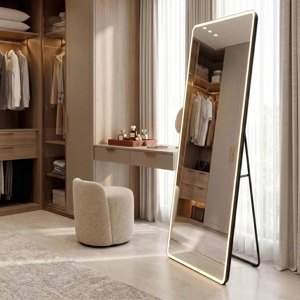 Specchio Led Classico 60x170cm Black