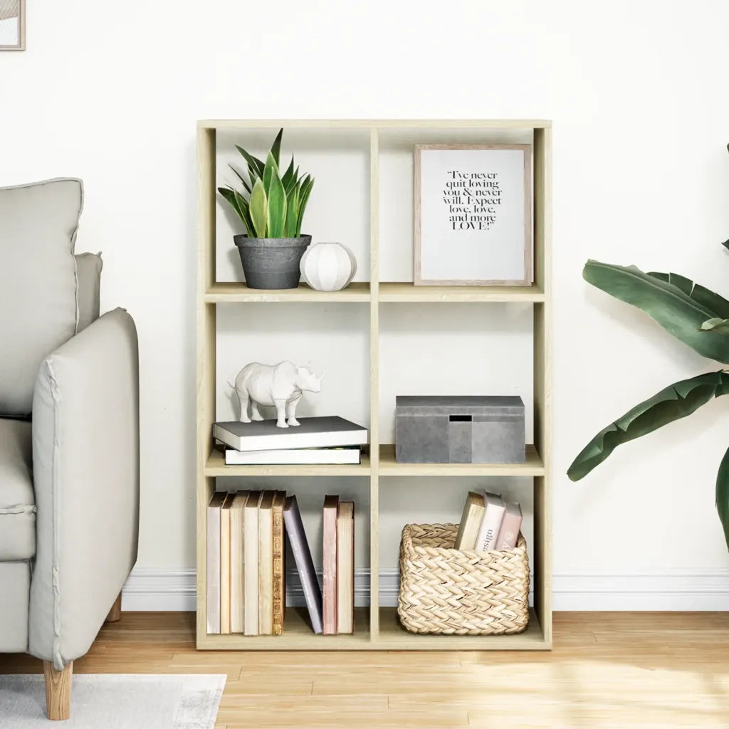 Libreria Divisorio Rovere Sonoma 69,5x29x103,5 cm in Truciolato 858014