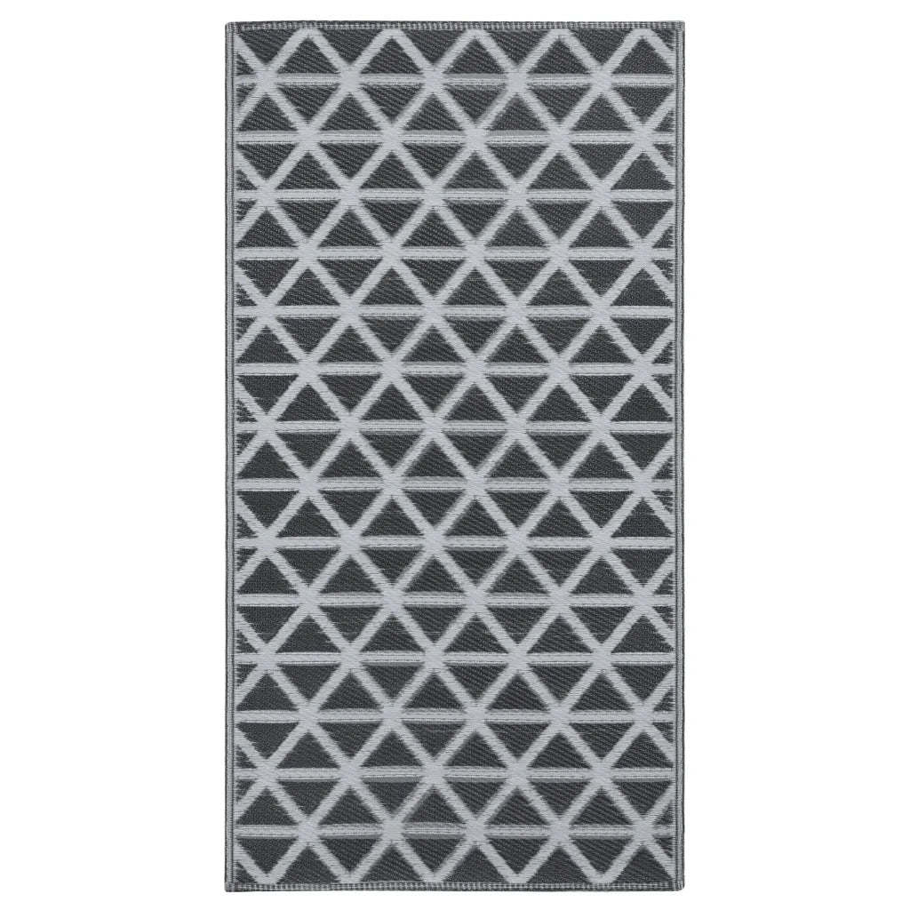 Tappeto da Esterni ARAKIL Nero 190x290 cm in PP CFW6706274