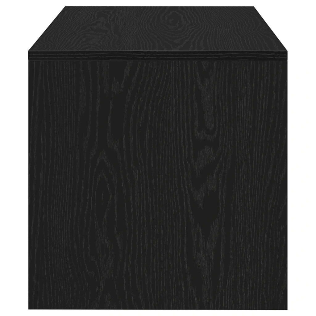 Mobile Porta TV Rovere Nero 60x40x40 cm in Legno Multistrato