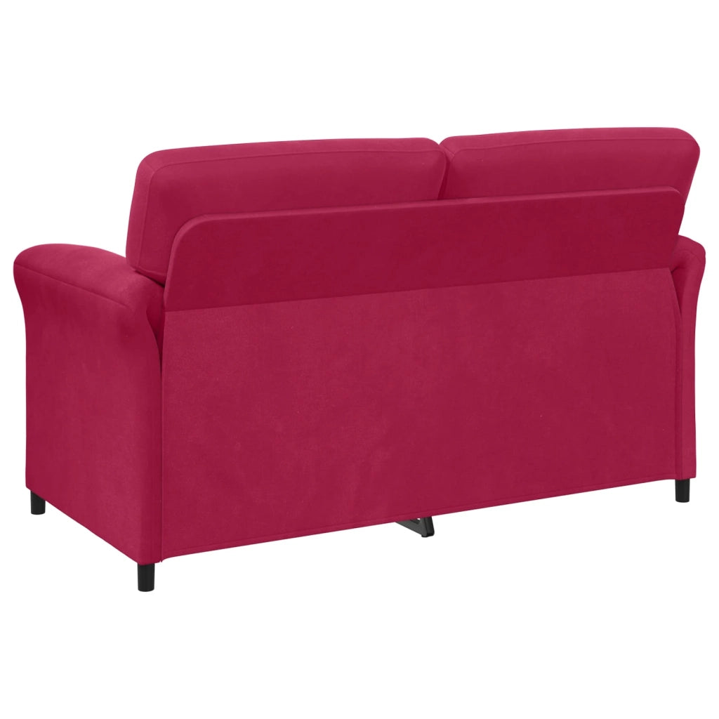 Set di divani 2 pz Rosso Vino Velluto 3424904