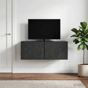 Mobile Porta TV da Muro 78,5 x 31 cm Nero Legno ingegnerizzato 898886