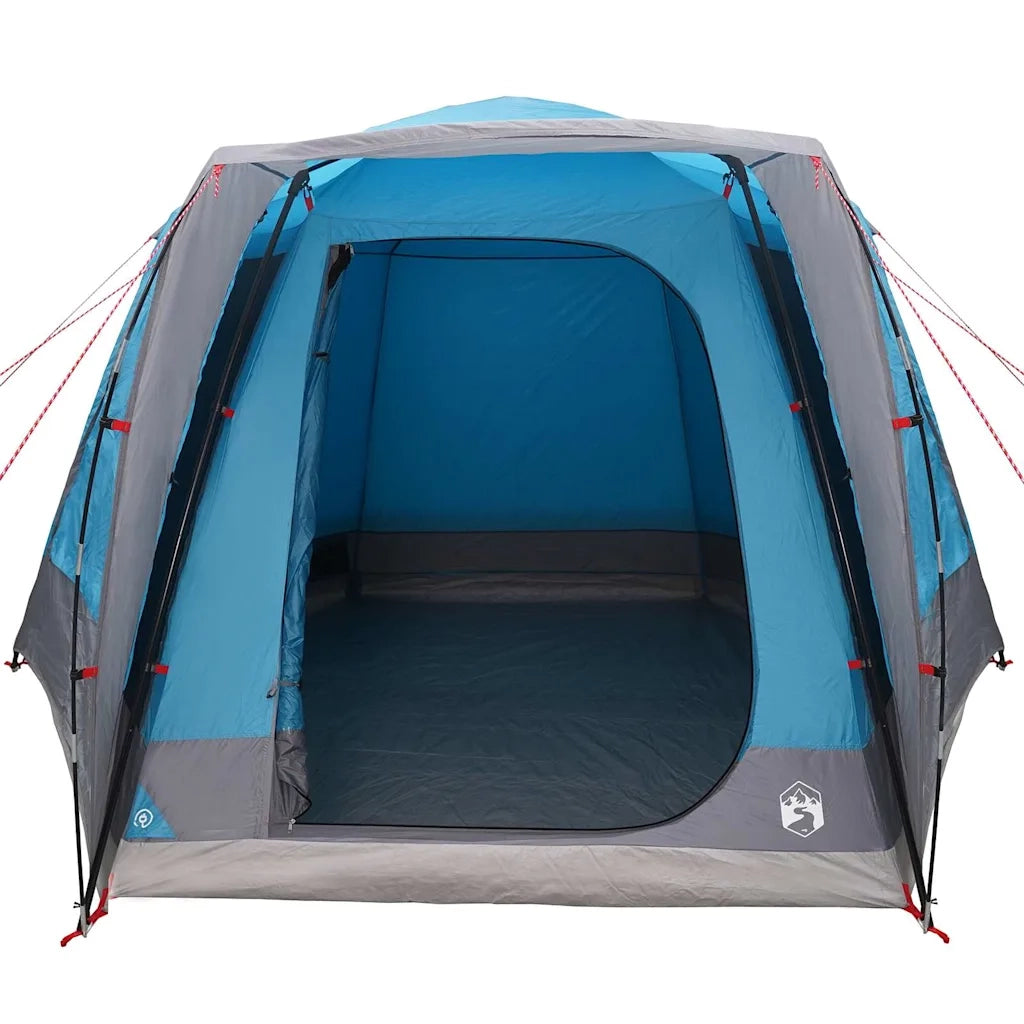 Tenda da Campeggio | Tenda Familiare Capanna Blu 420 x 420 x 227 cm Poliestere