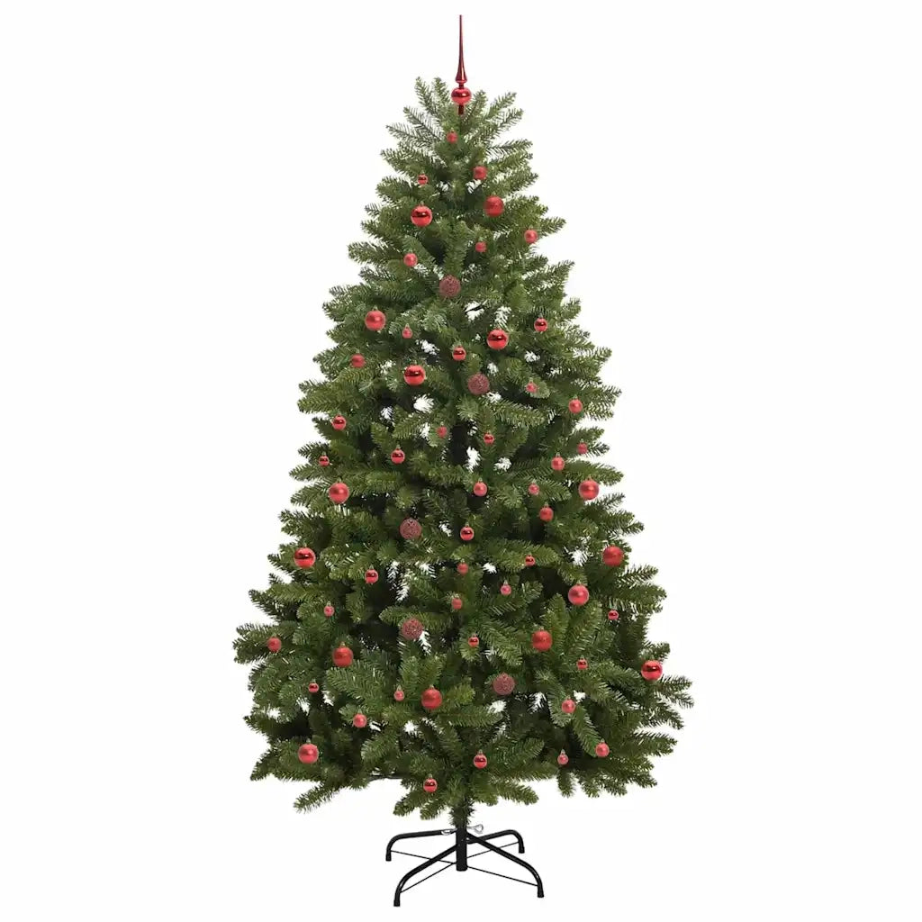 Albero di Natale artificiale 240 cm 300 LED Bianco caldo Verde 3395703