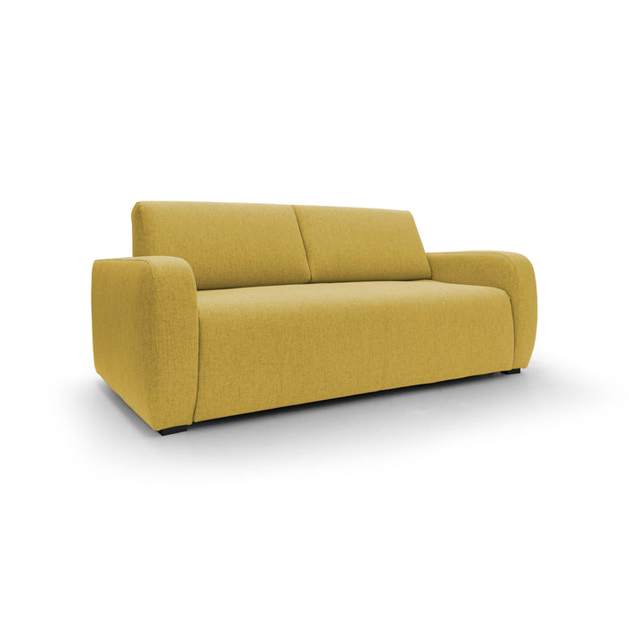 Duna Divano letto matrimoniale con materasso 20 cm in tessuto impermeabile T03 215 cm (mat. 160x197) giallo