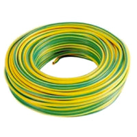 Cavo elettrico cordina unipolare giallo/verde antifiamma FS17 1 x 1,5 mm matassa 100 m