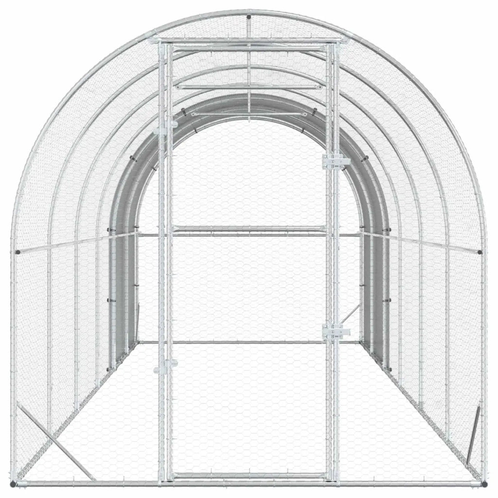 Pollaio Argento 600 x 200 x 200 cm Acciaio zincato 3434682