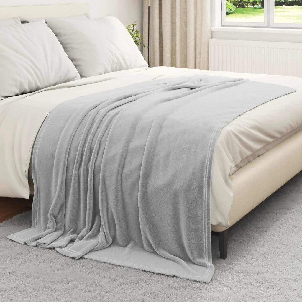 Coperte da Pile 6 pcs Grigio 150 x 200 cm Panno 42016802