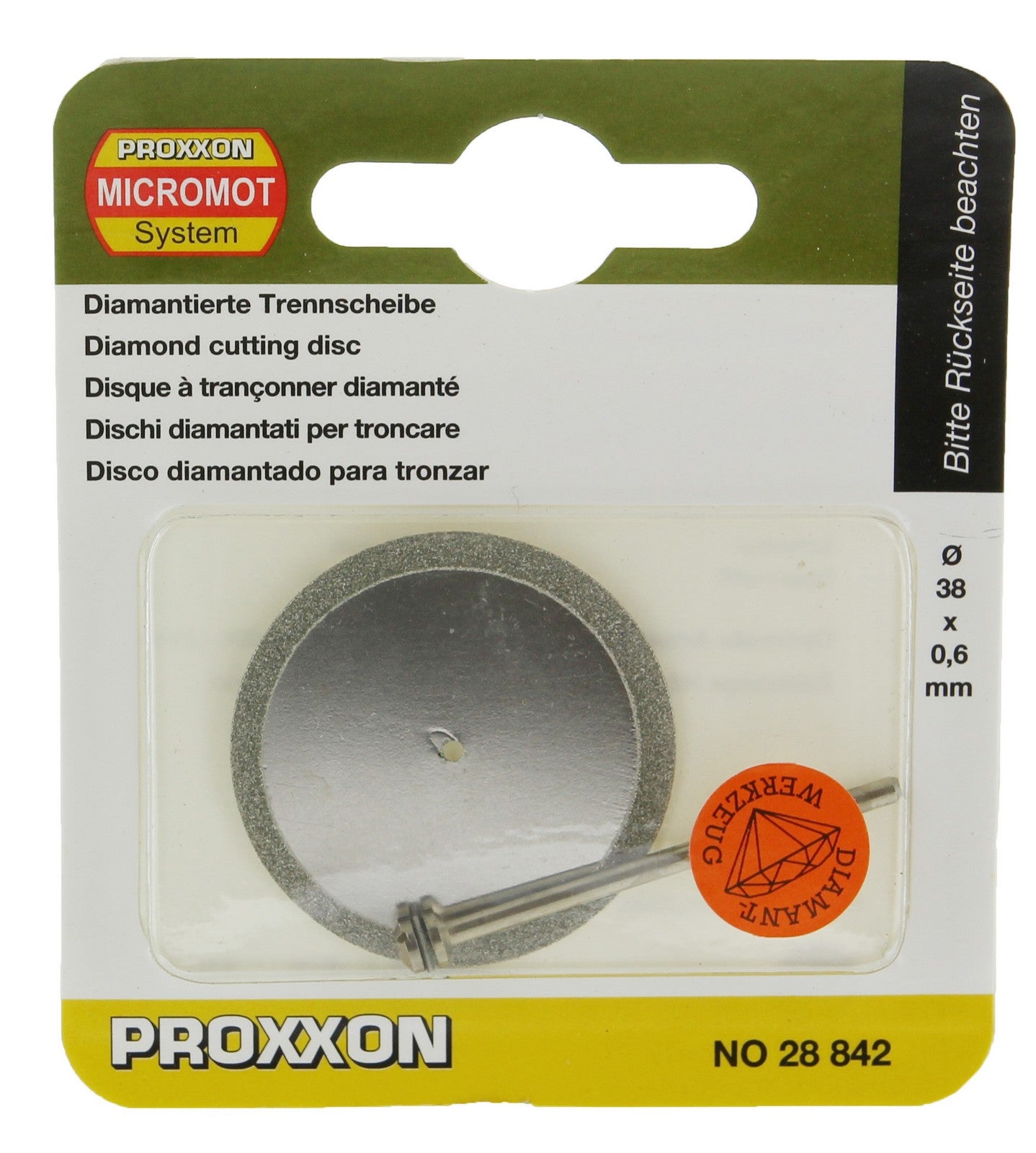proxxon 28842 "figura 25" disco diamantato mm.38 cod:ferx.25020