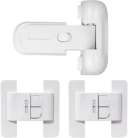 1 pezzo di chiusura frigorifero, 2 pezzi di chiusura frigorifero, chiusura per bambini per frigorifero, sostituzione di guarnizione frigorifero, chiusura per bambini per finestre, clip di sicurezza per porta contro l'ingombro