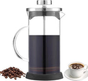 Caffettiera a Stampa Francese Resistente al Calore - Facile da Pulire - Filtro Nero