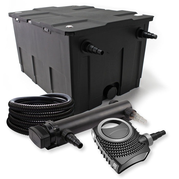 Set Filtro a 1 camera 60000l Chiarificatore UVC 36W 3ª serie Pompa NEO8000 70W Tubo