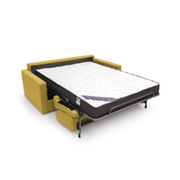 Chris Divano letto matrimoniale tessuto impermeabile 206 cm giallo