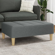 Poggiapiedi Grigio Scuro 77x55x31 cm in Tessuto