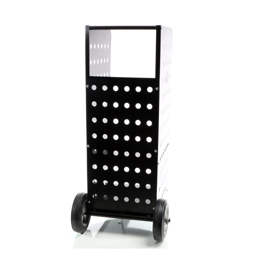 Carrello portalegna da camino XL 53x36x106 cm, con ruote in gomma piena, per trasporto legna da ardere