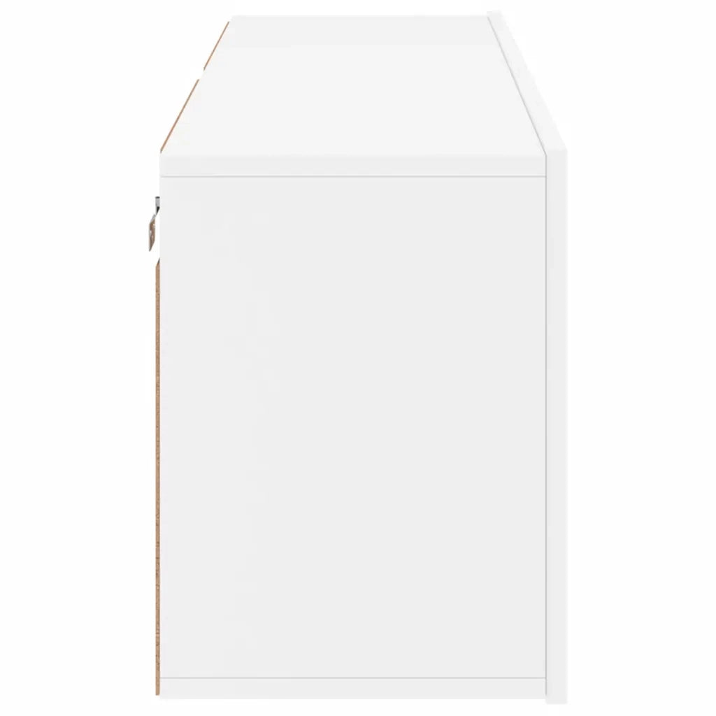 Mobili TV a Parete 2pz Bianchi 60x30x41 cm