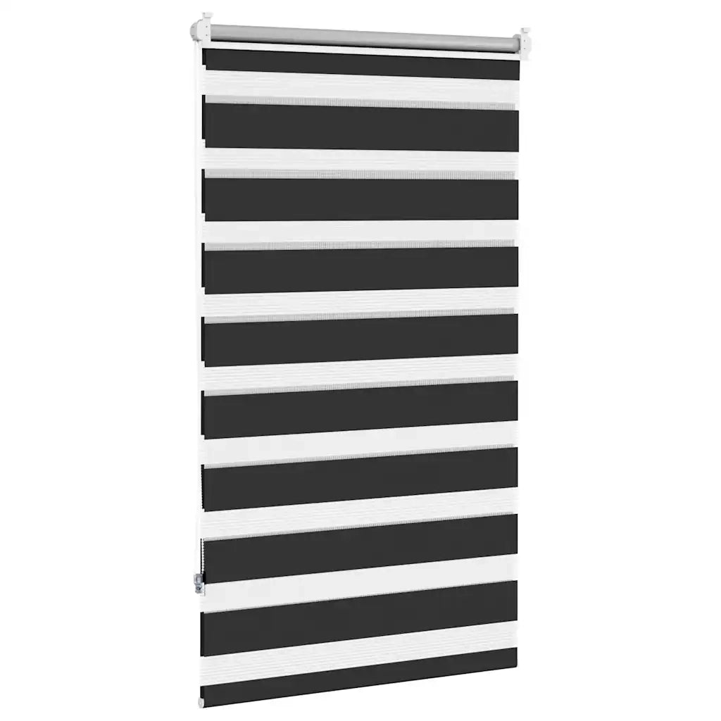 Tenda a rullo zebra 70,9x120 cm Tessuto Larghezza 66,7 cm nero 240196