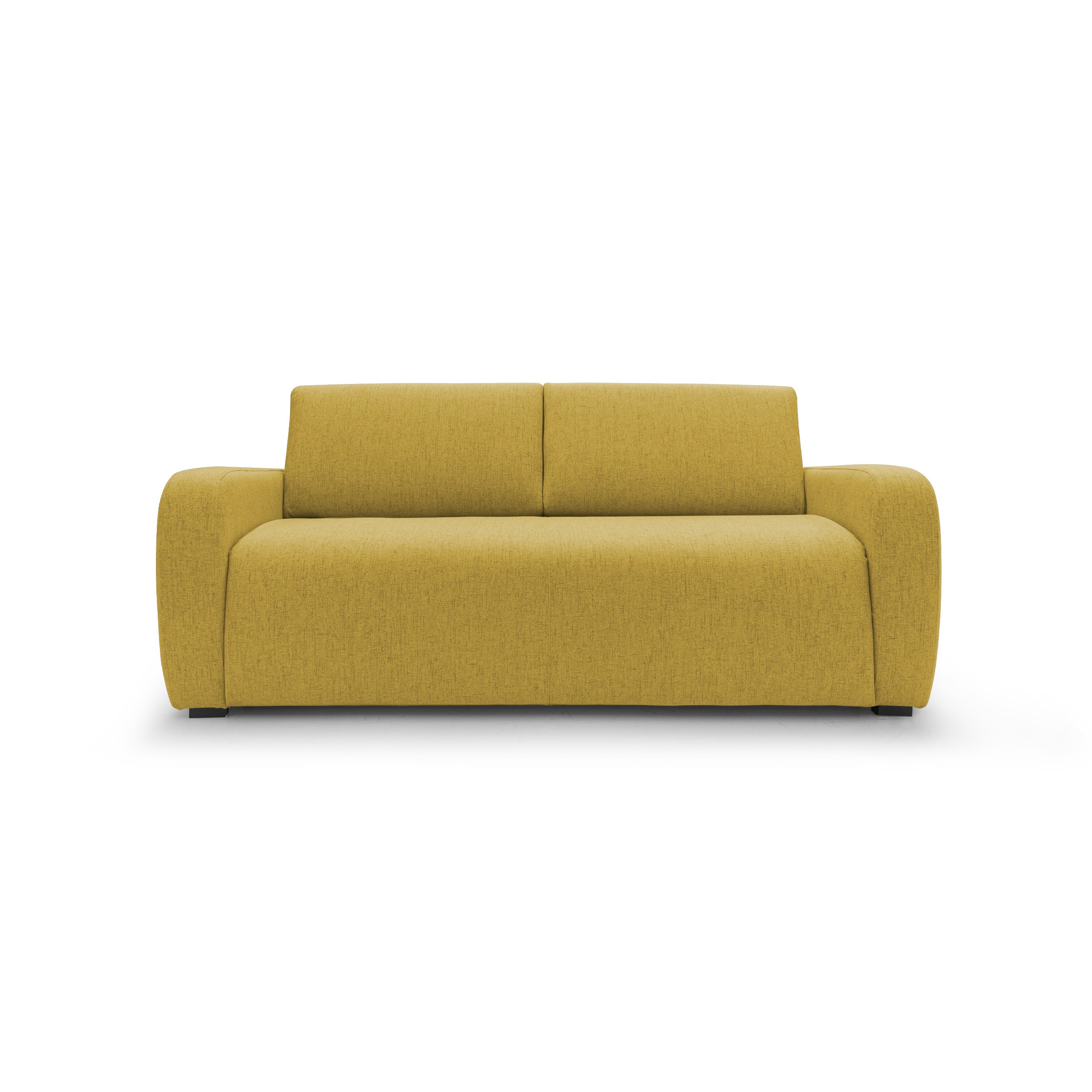 Duna Divano letto matrimoniale con materasso 20 cm in tessuto impermeabile T03 195 cm (mat. 140x197) giallo