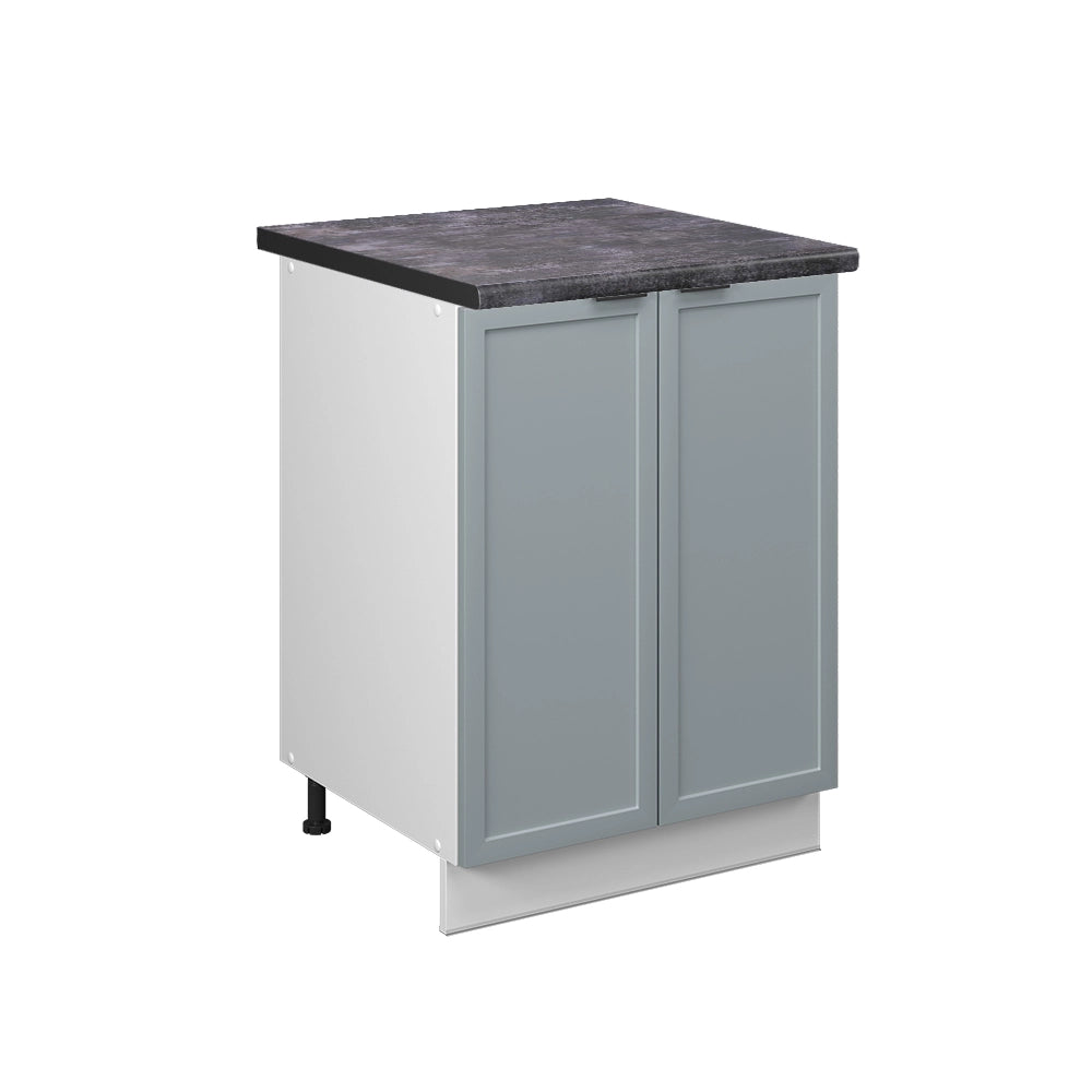 Mobiletto base cucina Fame-Line Blu-grigio chiaro/Bianco 60 cm, PL Antracite Vicco
