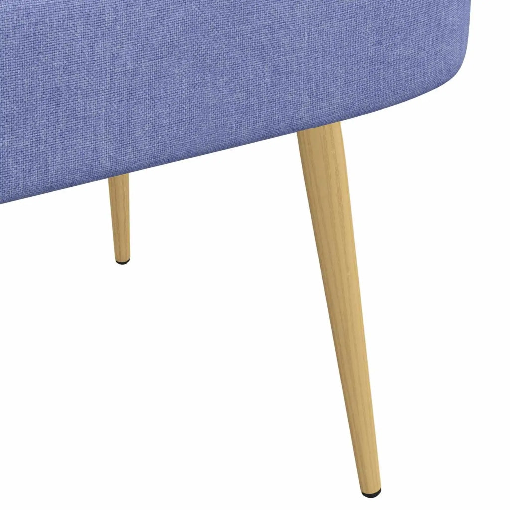 Panchina imbottita con schienale Blu Jeans 110 x 60 x 76 cm CFW4308594