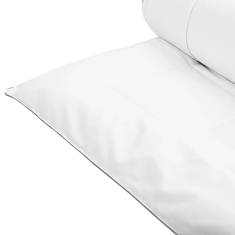 Piumino in cotone e poliestere imbottitura 135 x 200 cm per chi soffre di allergie
