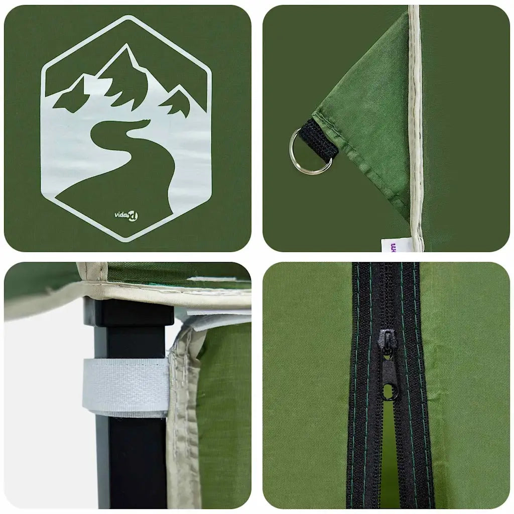 Tenda Gazebo Verde 194 x 194 x 251 cm Tessuto 42007375