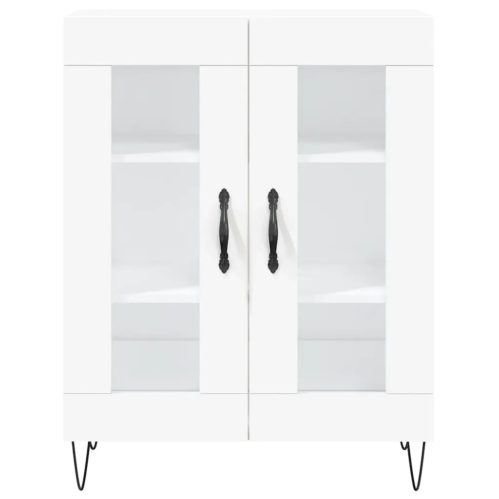 Credenza Bianca 69,5x34x180 cm in Legno Multistrato 3189309
