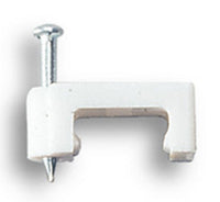 fissacavi pvc piatti c/chiodo mm.8 conf.25 pz cod:ferx.25041