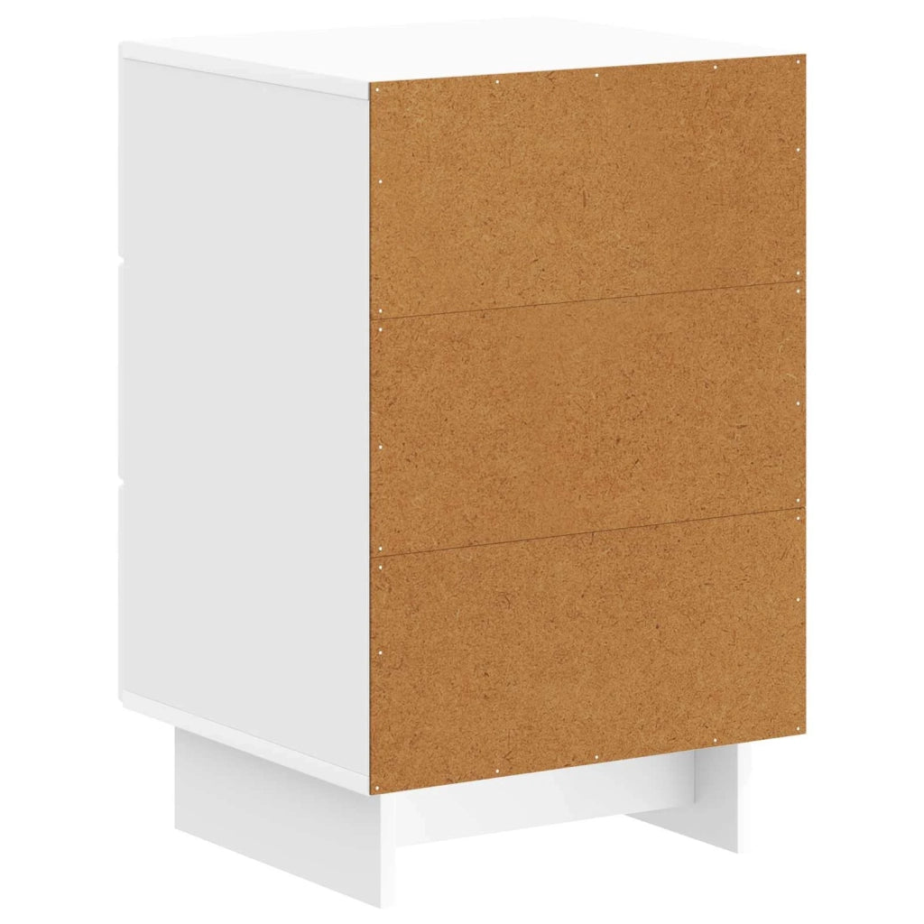 Armadio da Notte con cassetto Bianco Lucido 43 x 41 x 66,5 cm
