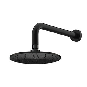 Set doccia tondo completo a incasso nero opaco - serie X Style