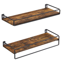 Mensole da parete rustiche VALORA per soggiorno, ufficio, set di 2 LWS441B01