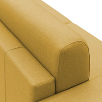 Chris Divano letto matrimoniale tessuto impermeabile 186 cm giallo