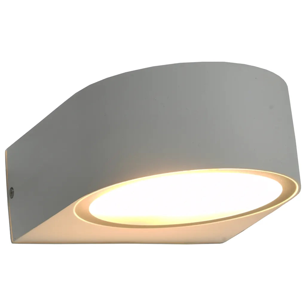Lampade da Parete da Esterno 2 pz 11 W Bianche Rotonde CFW6324260