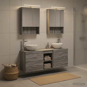 Set di Armadi da Bagno 5 pcs Sonoma grigio 50 x 14,5 x 70 cm 3406684