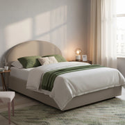 Letto Matrimoniale Augite, Letto Matrimoniale Contenitore Made in Italy, Grigio
