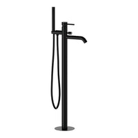 Miscelatore bordo vasca da pavimento nero opaco serie X Style