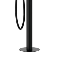 Miscelatore bordo vasca da pavimento nero opaco serie X Style