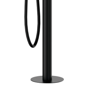 Miscelatore bordo vasca da pavimento nero opaco serie X Style