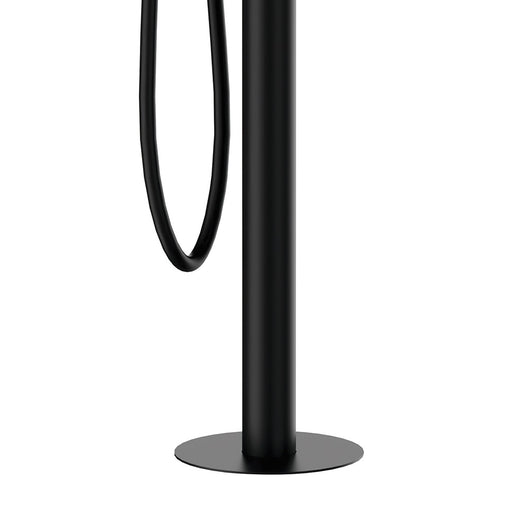 Miscelatore bordo vasca da pavimento nero opaco serie X Style