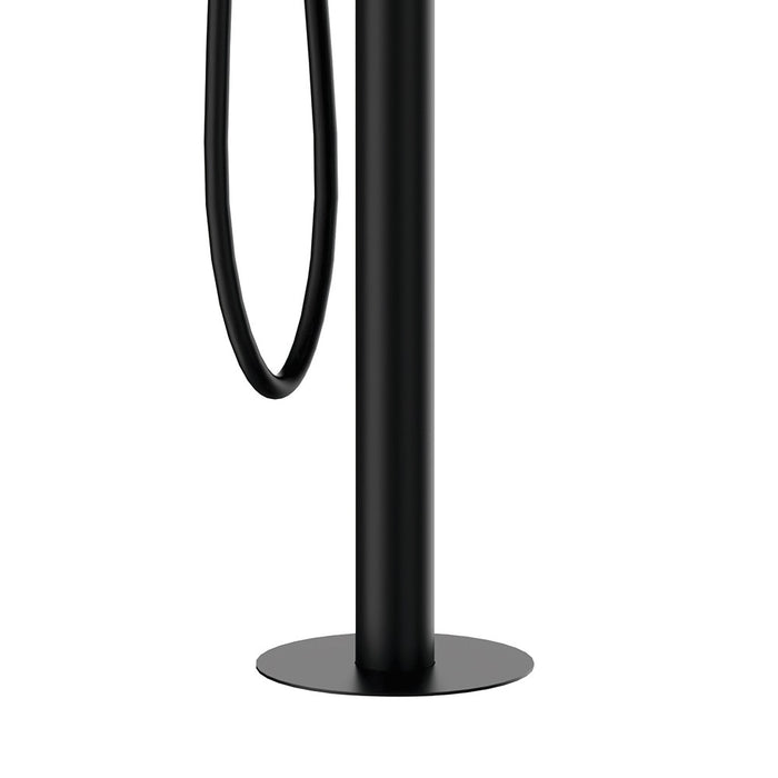 Miscelatore bordo vasca da pavimento nero opaco serie X Style