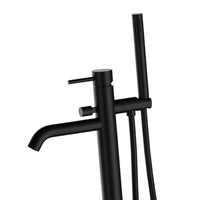 Miscelatore bordo vasca da pavimento nero opaco serie X Style