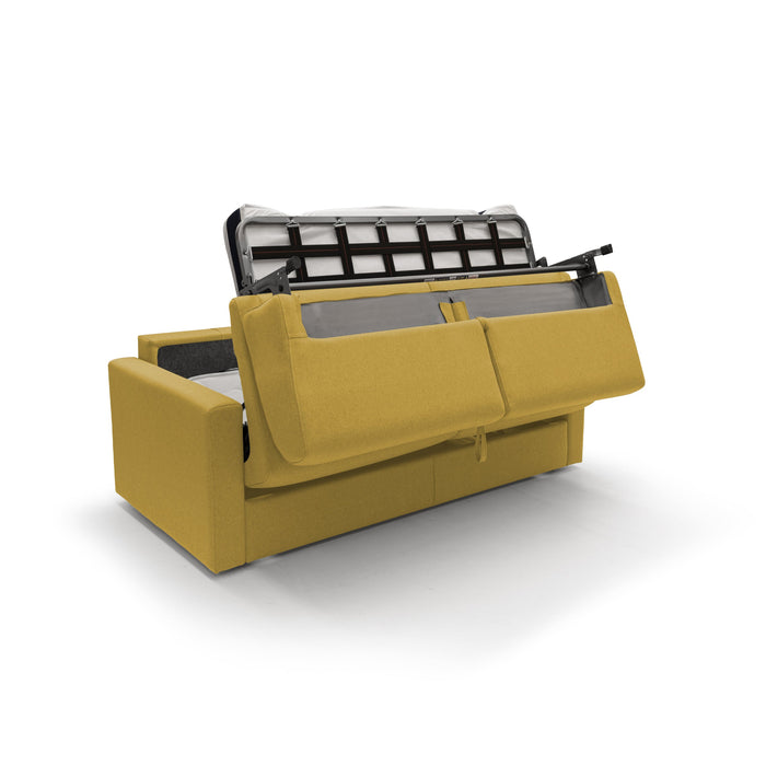 Chris Divano letto matrimoniale tessuto impermeabile 186 cm giallo