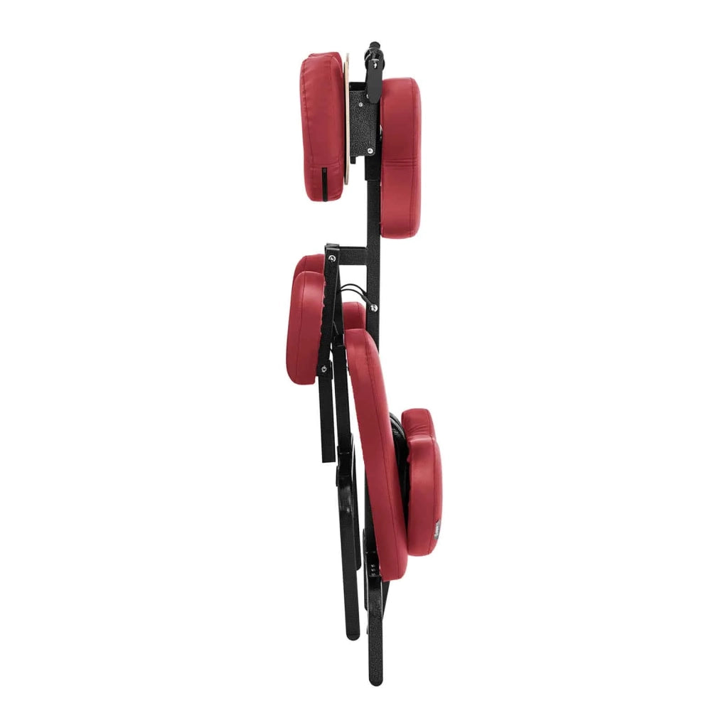 Poltrona massaggiante professionale trasportabile pieghevole con seduta regolabile (struttura: acciaio, rivestimento: PVC, portata: 130 kg, borsa inclusa) 14_0007737