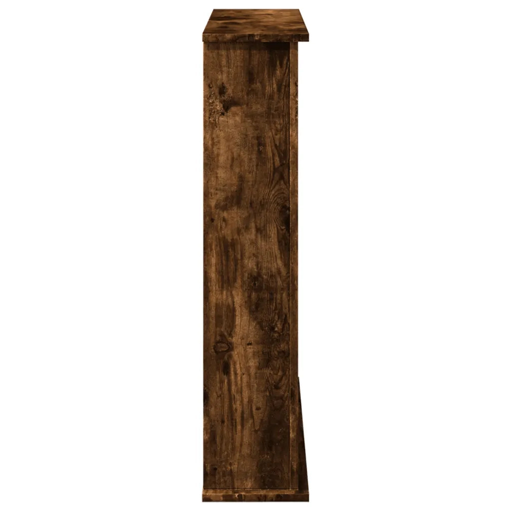 Cornice per Camino Rovere Fumo 75x20x87,5 cm in Truciolato 854584