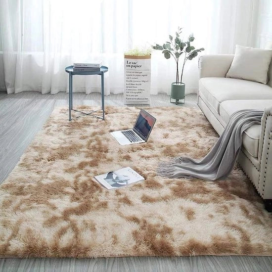 Tappeti per soggiorno a pelo lungo e corto alta e bassa densità per soggiorno camera da letto e nursery Tappeti beige, 160x230cm