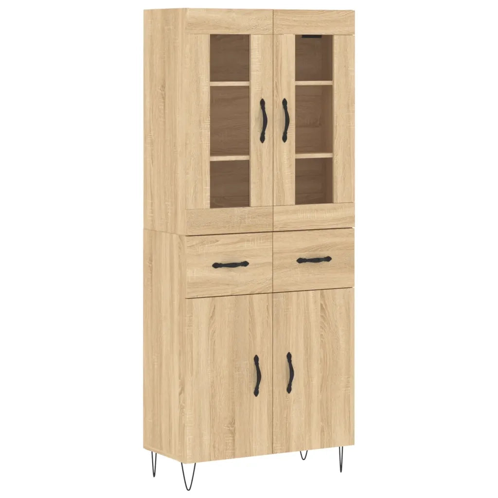 Credenza Rovere Sonoma 69,5x34x180 cm in Legno Multistrato 3198564