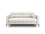 Cosmopolitan Design - Divano "Bali" 2 posti in tessuto strutturato beige chiaro 