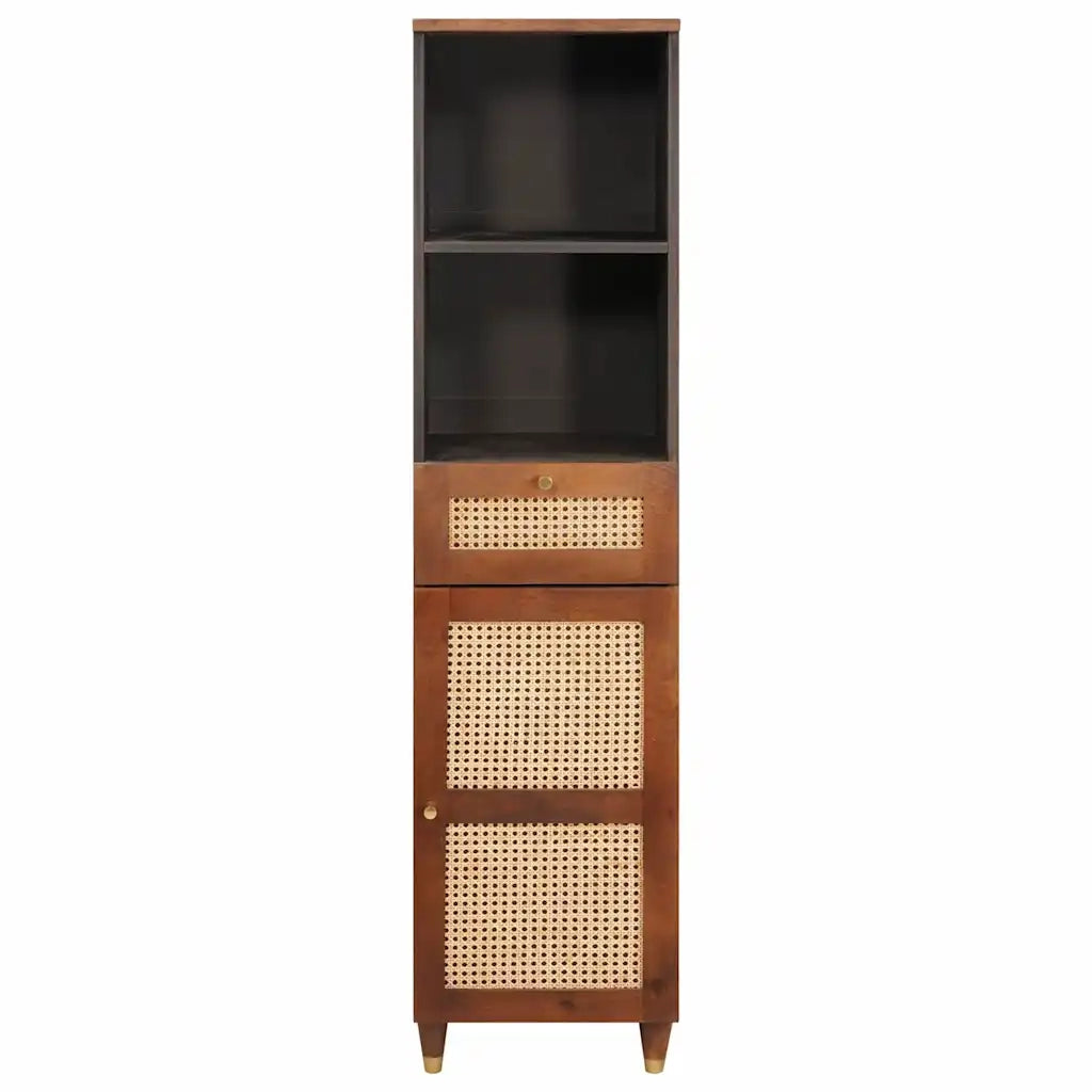 Credenza | Madia | Buffet da pranzo | Armadio da pranzo Marrone 38 x 33,5 x 160 cm Legno di mango massello