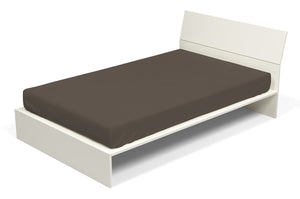 Lenzuolo Sotto con Angoli ed Elastico Tinta Unita Marrone Matrimoniale Maxy